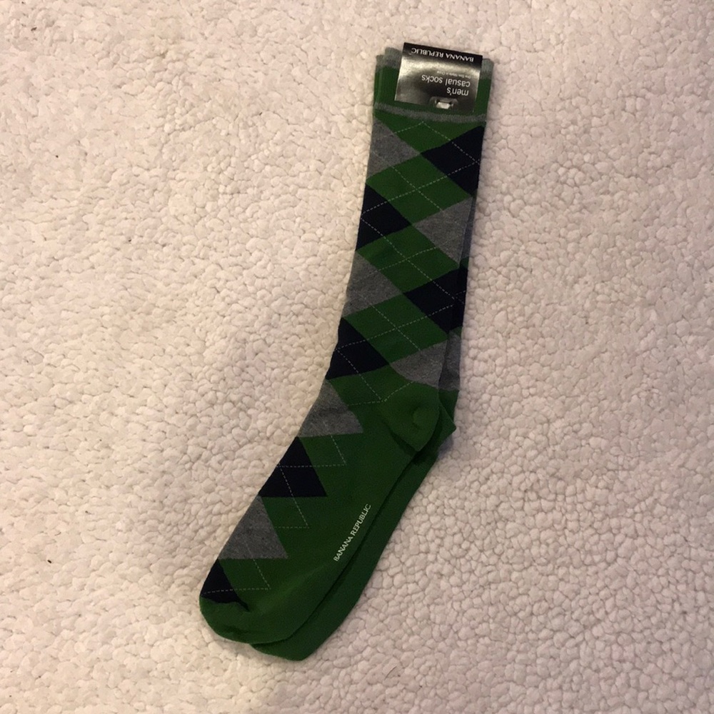 Banana Republic Argyle Socks NWT